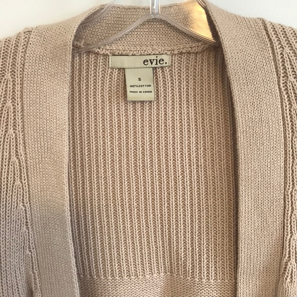 Evie Beige Sweater Cardigan - Picture 5 of 5